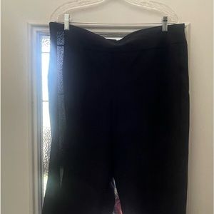 Like New Roz & Ali Classic Dark Navy Silky Slacks/Pants 16